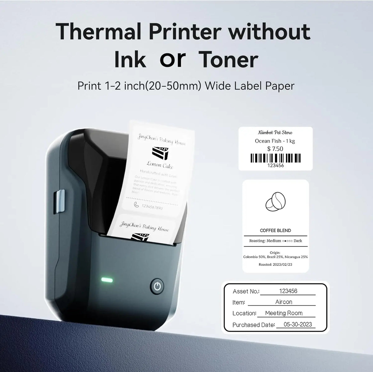 Smart Bluetooth Portable Label Maker- Wireless Mini Printer
